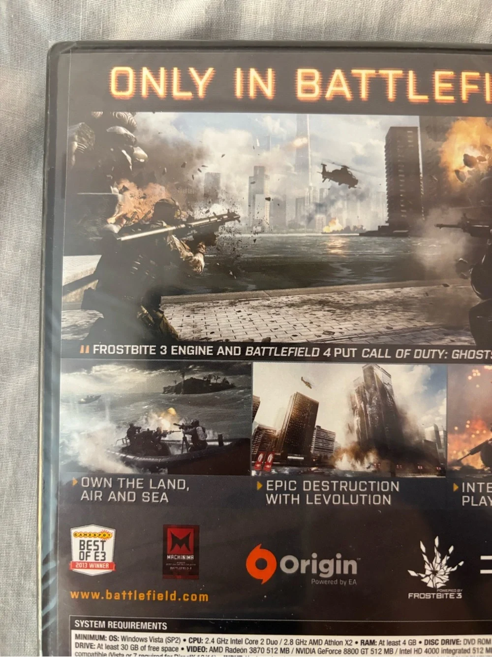 Battlefield 4 PC DVD-ROM game, factory sealed, mature17+
